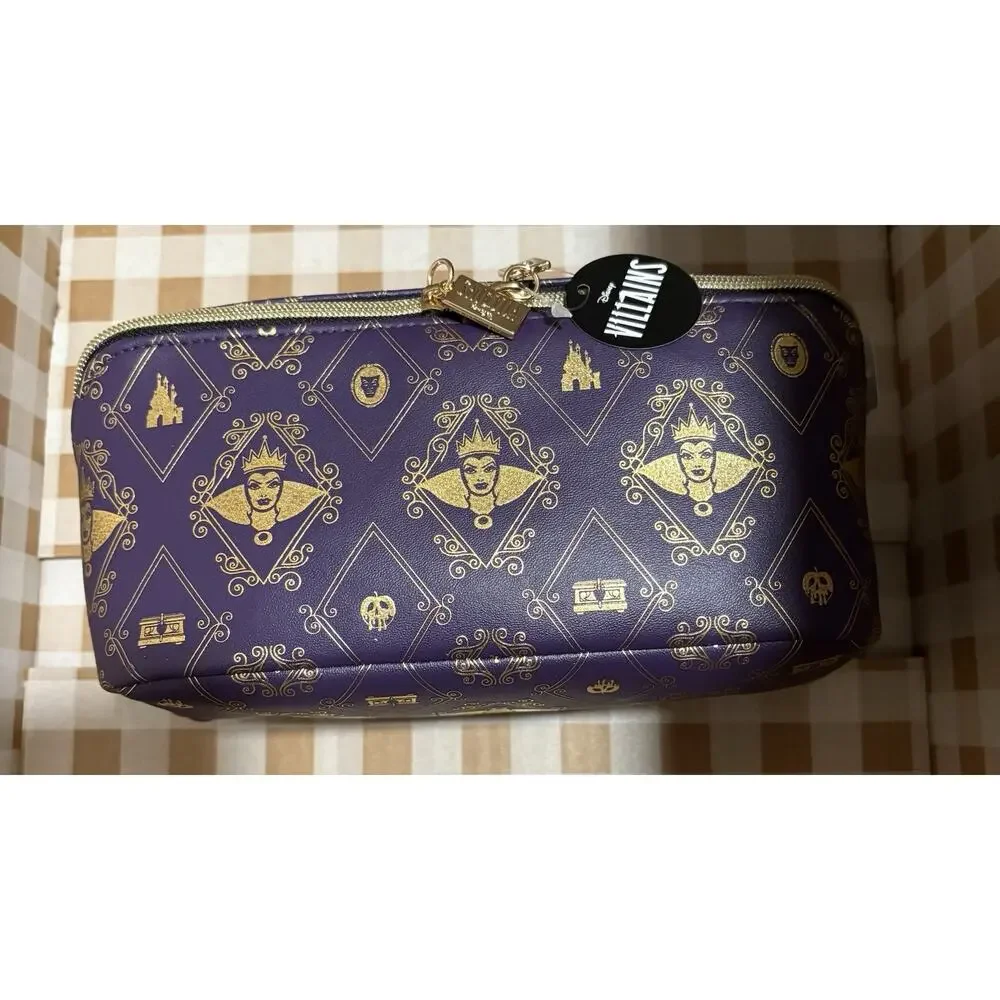 Bath & Body Works Evil Queen Cosmetic Makeup Bag Purple Travel Case NWT